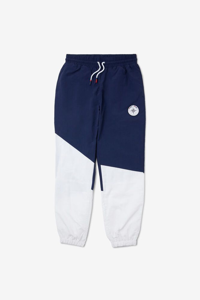 Fila Pants Womens White/Navy Novella Windpant - Ireland 81465-GWTN